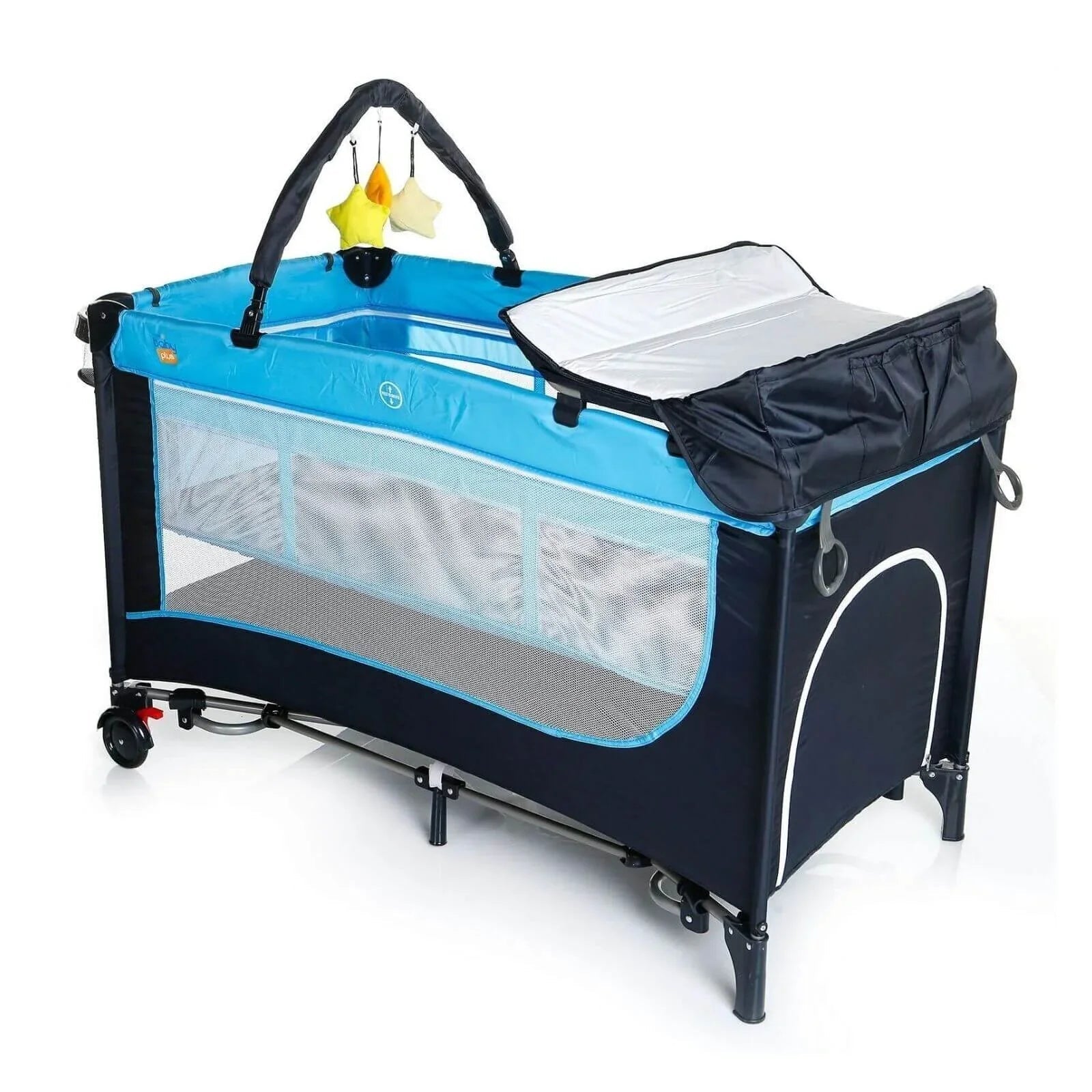baby plus Play - Sleep Travel Cot - Ocean Blue - Baby&More