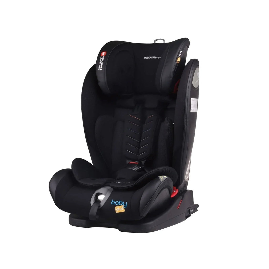 baby plus Secure Group 1/2/3 (9 Months to 12 Years) Car Seat - Black - Baby&More