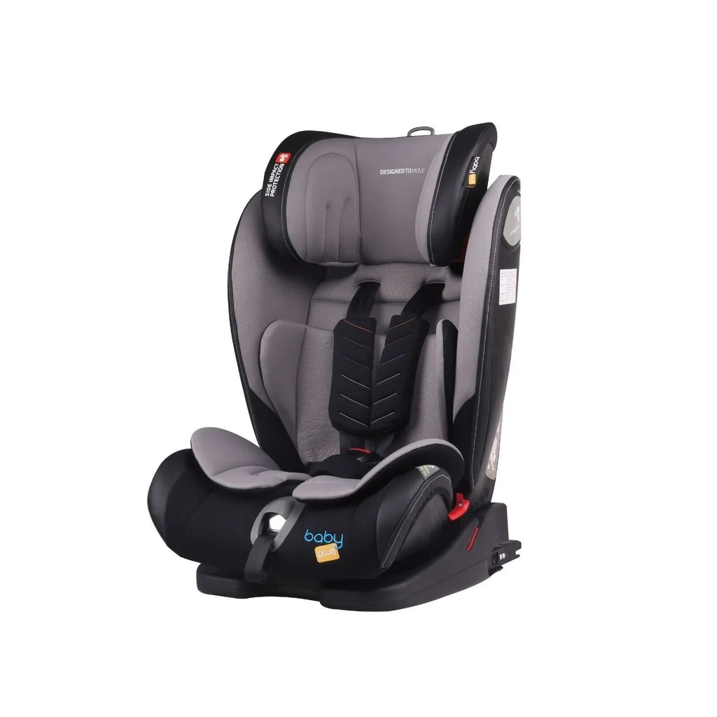 baby plus Secure Group 1/2/3 (9 Months to 12 Years) Car Seat - Grey - Baby&More