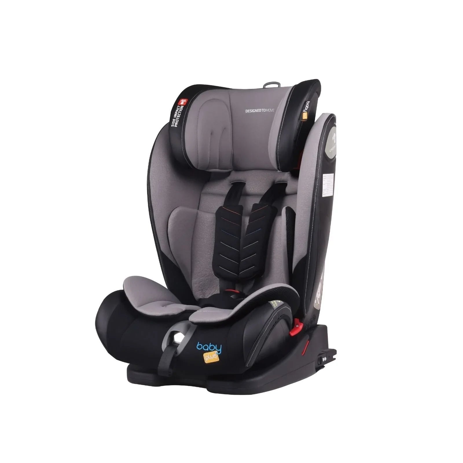 baby plus Secure Group 1/2/3 (9 Months to 12 Years) Car Seat - Grey - Baby&More