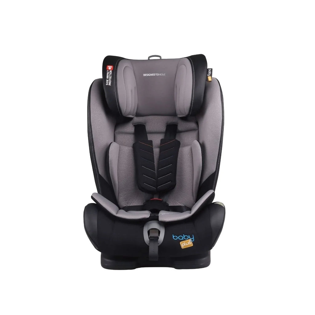 baby plus Secure Group 1/2/3 (9 Months to 12 Years) Car Seat - Grey - Baby&More