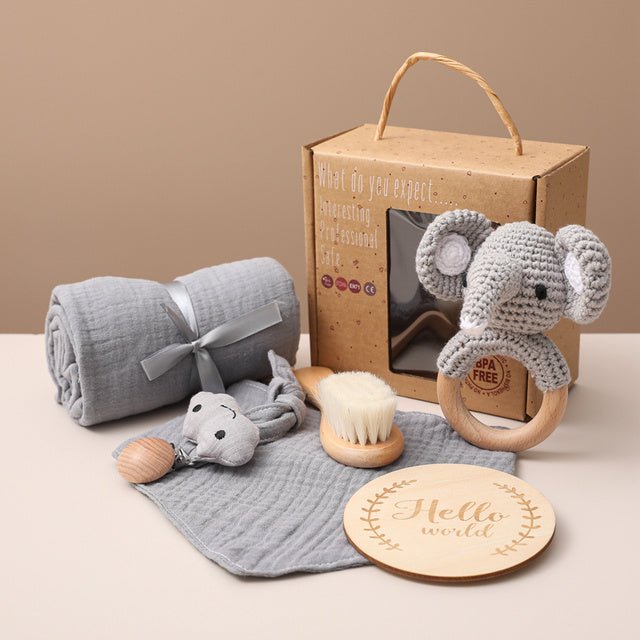 Baby Six Piece Gift Set with Rattle & Brush - Baby&More