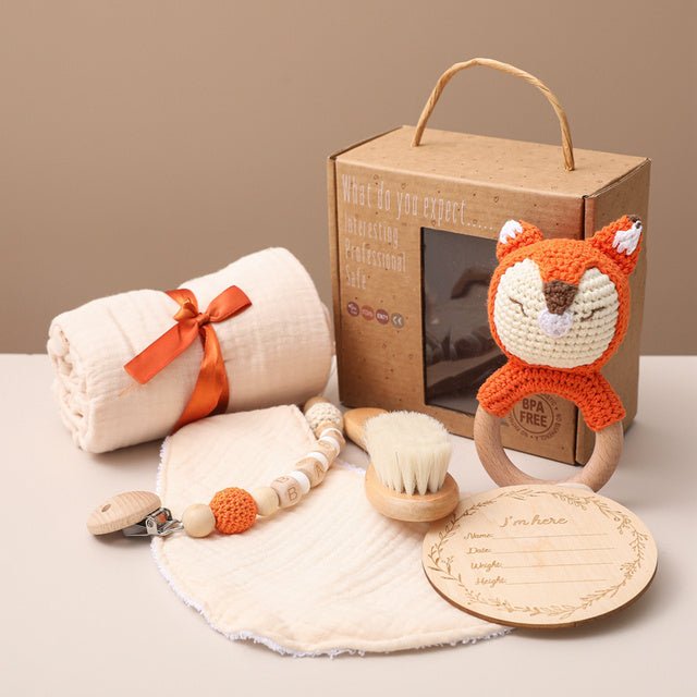 Baby Six Piece Gift Set with Rattle & Brush - Baby&More
