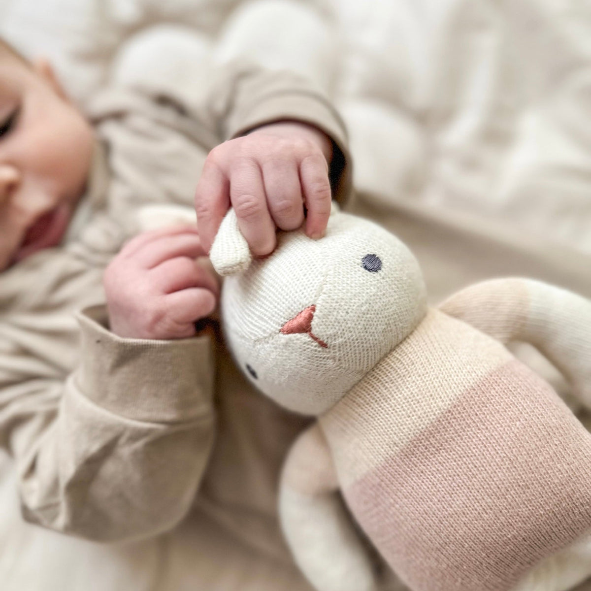 Baby Threads Cream Bunny Doll - Baby&More