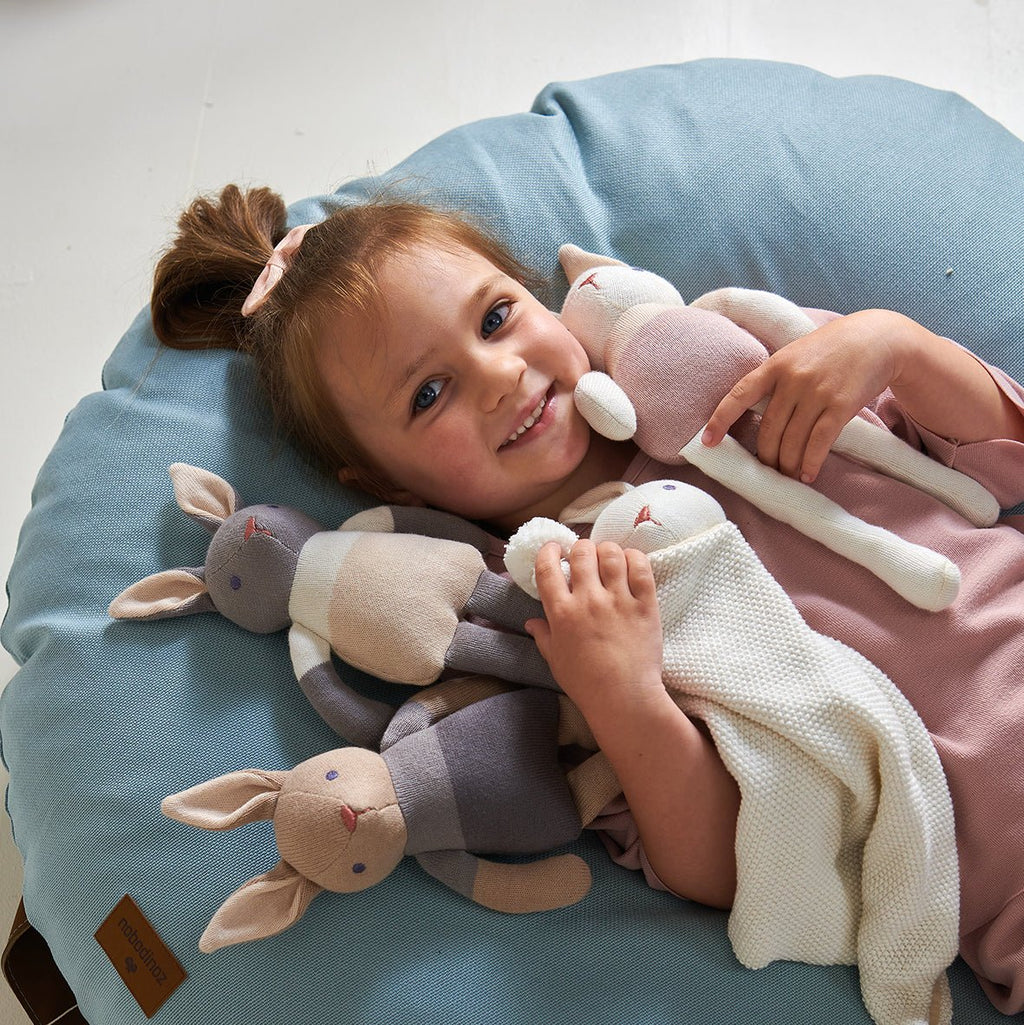 Baby Threads Grey Bunny Doll - Baby&More