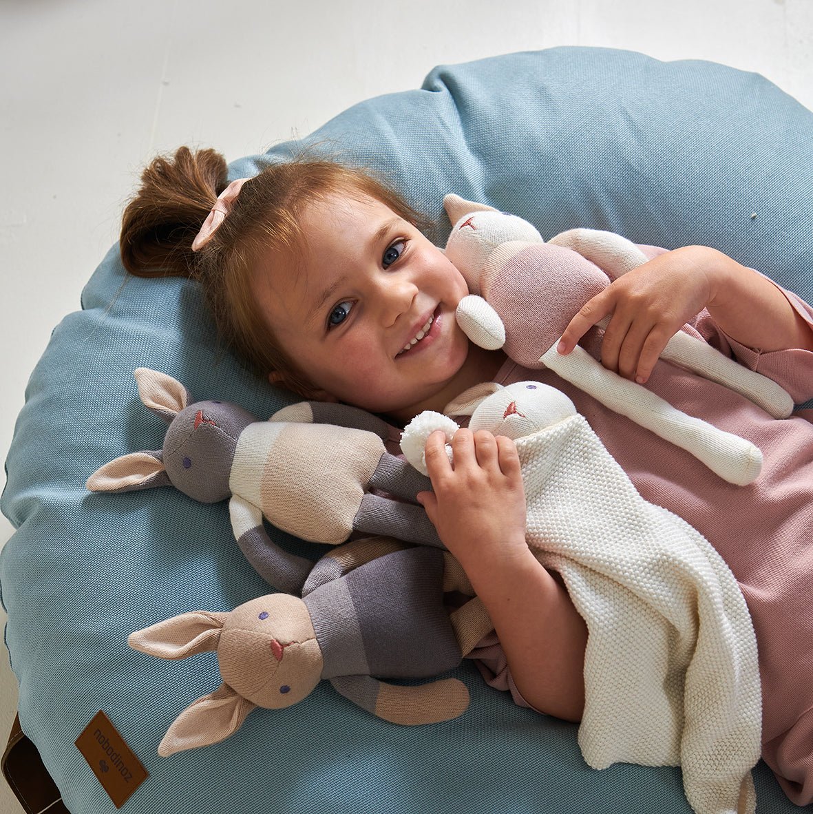 Baby Threads Grey Bunny Doll - Baby&More