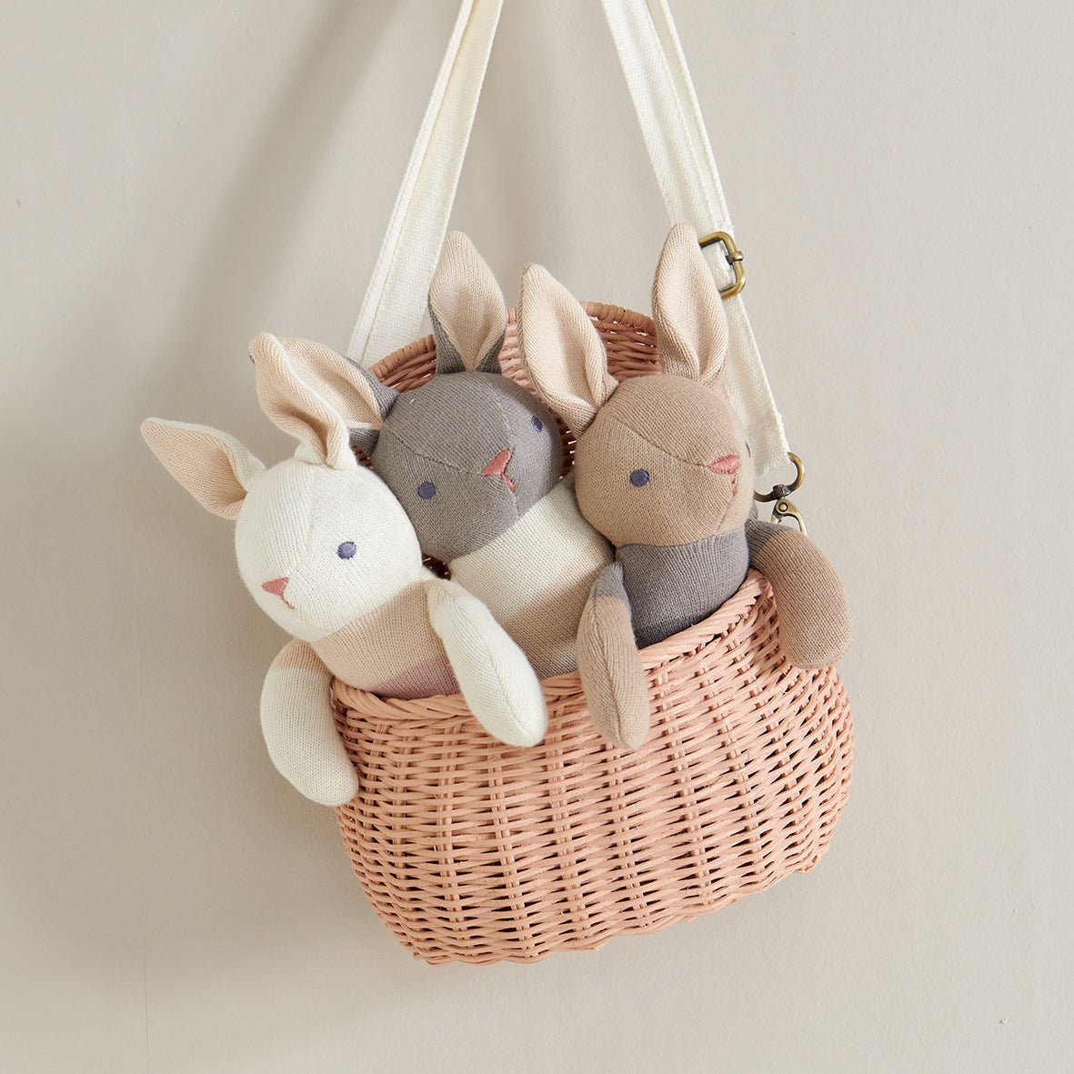 Baby Threads Taupe Bunny Doll - Baby&More