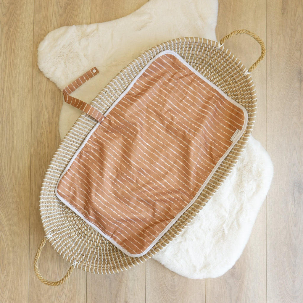 Baby Travel Changing Mats - Dune Tan with White - Baby&More