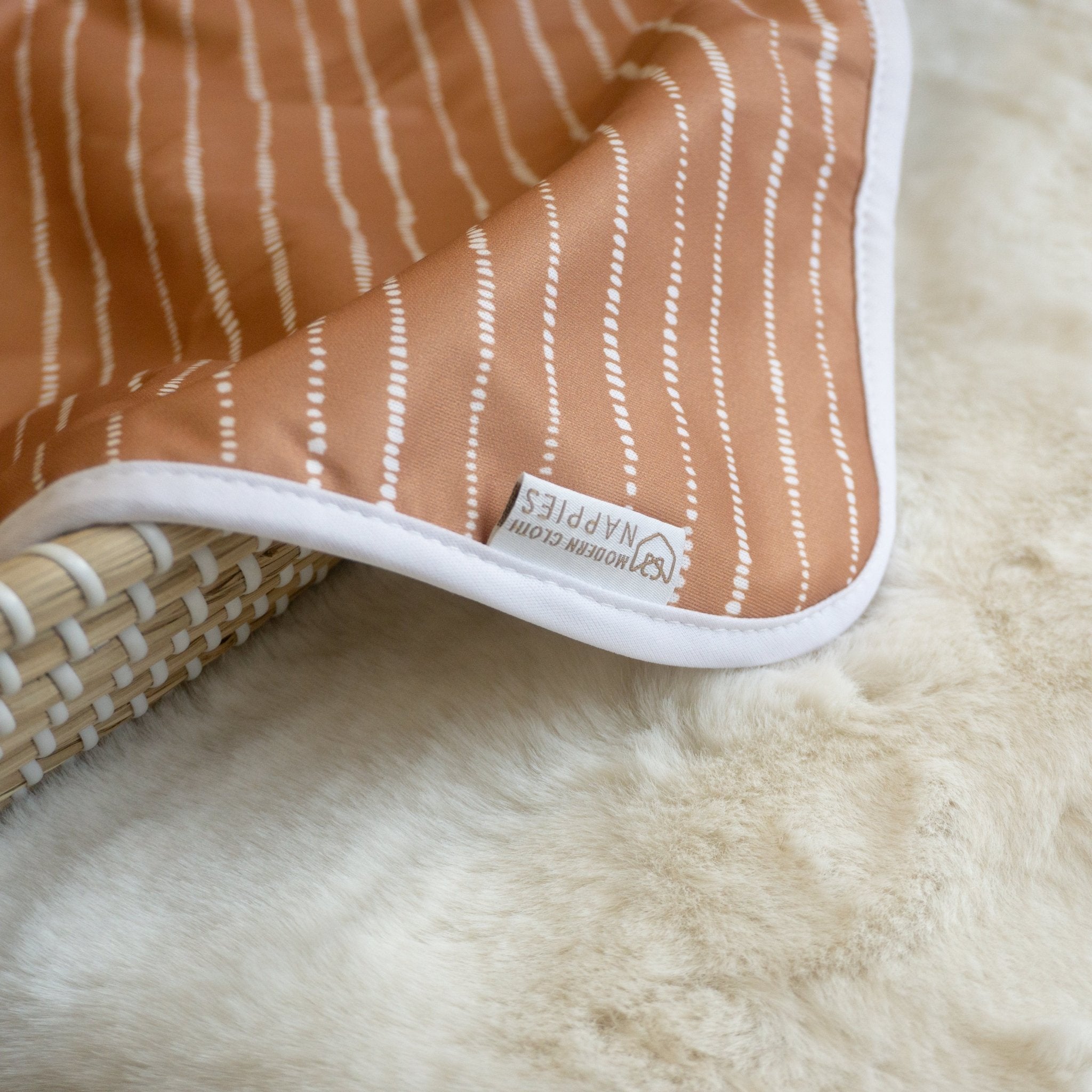Baby Travel Changing Mats - Dune Tan with White - Baby&More