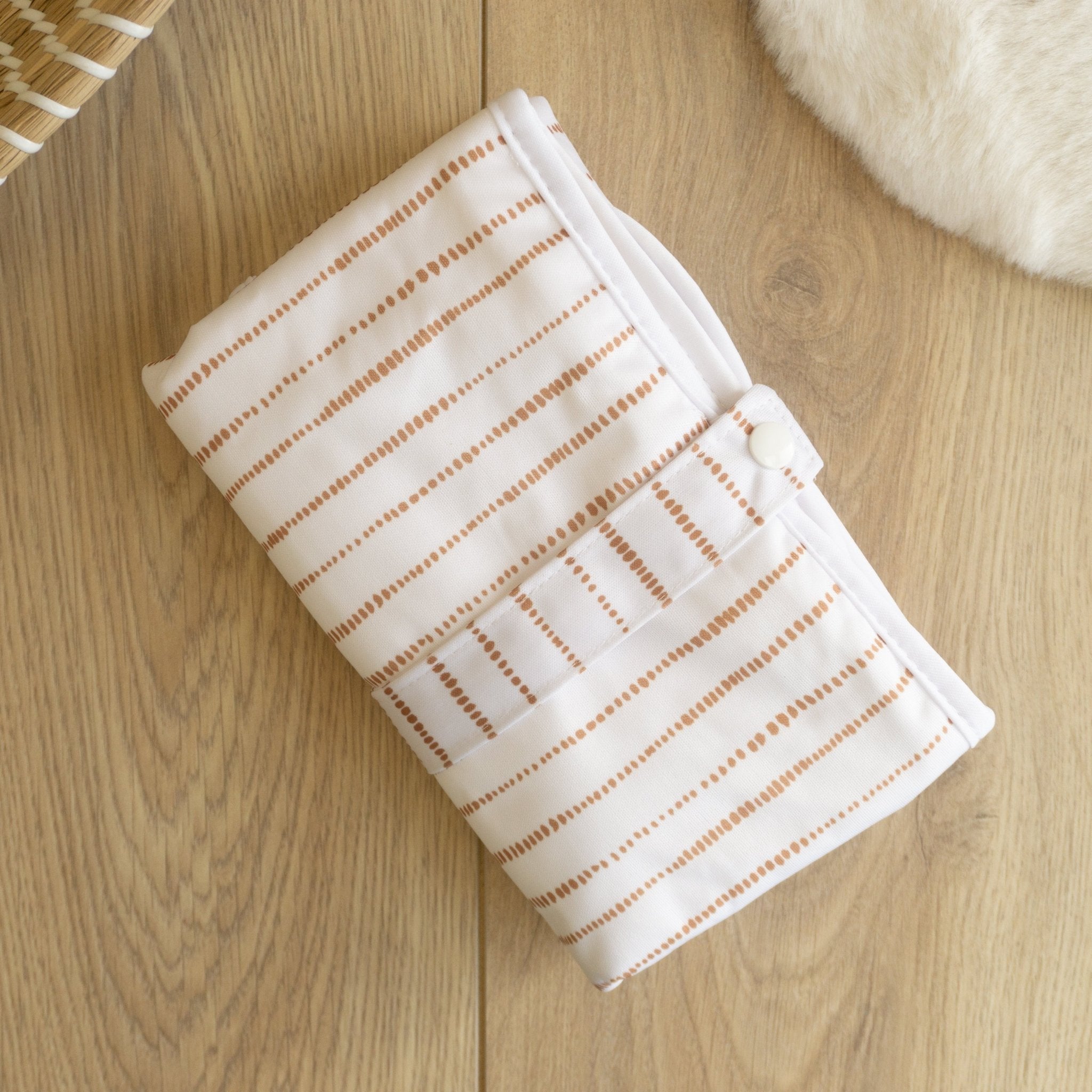 Baby Travel Changing Mats - Dune White with Tan - Baby&More