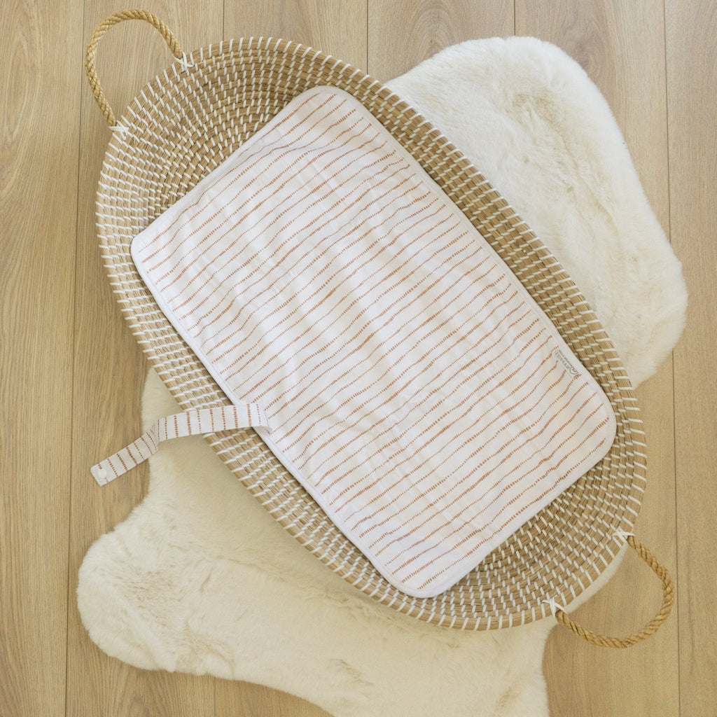 Baby Travel Changing Mats - Dune White with Tan - Baby&More