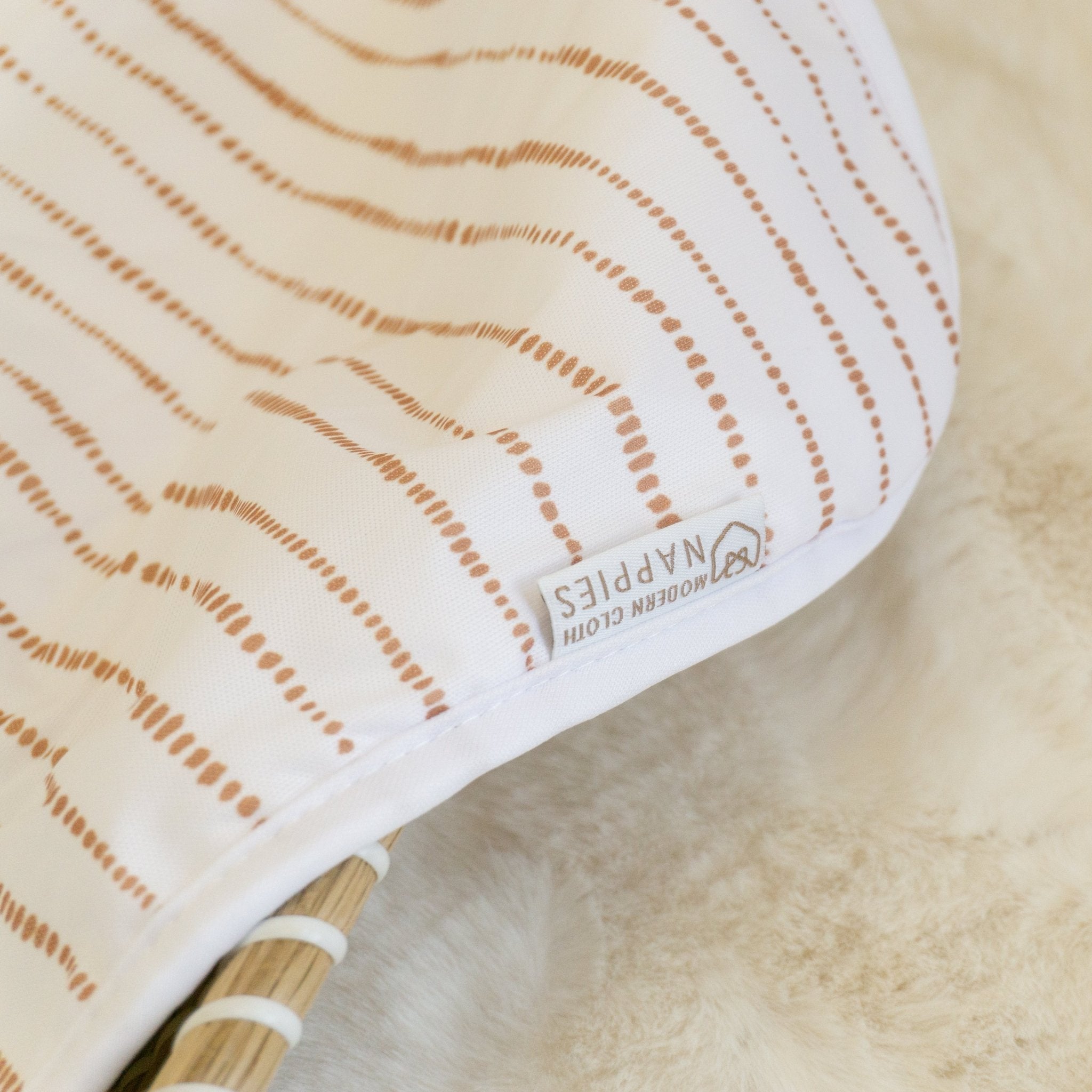 Baby Travel Changing Mats - Dune White with Tan - Baby&More