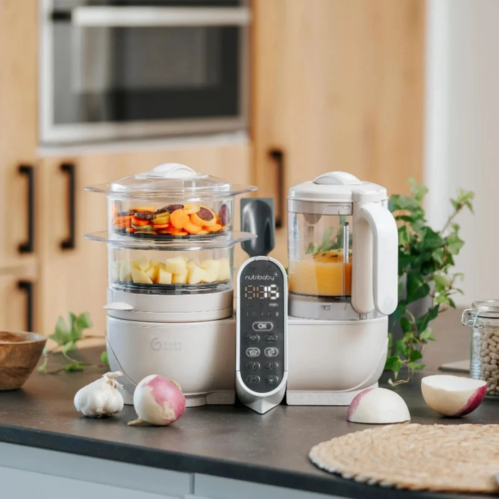 Babymoov Nutribaby (+) 6 - in - 1 Baby Food Maker - Mineral - Baby&More
