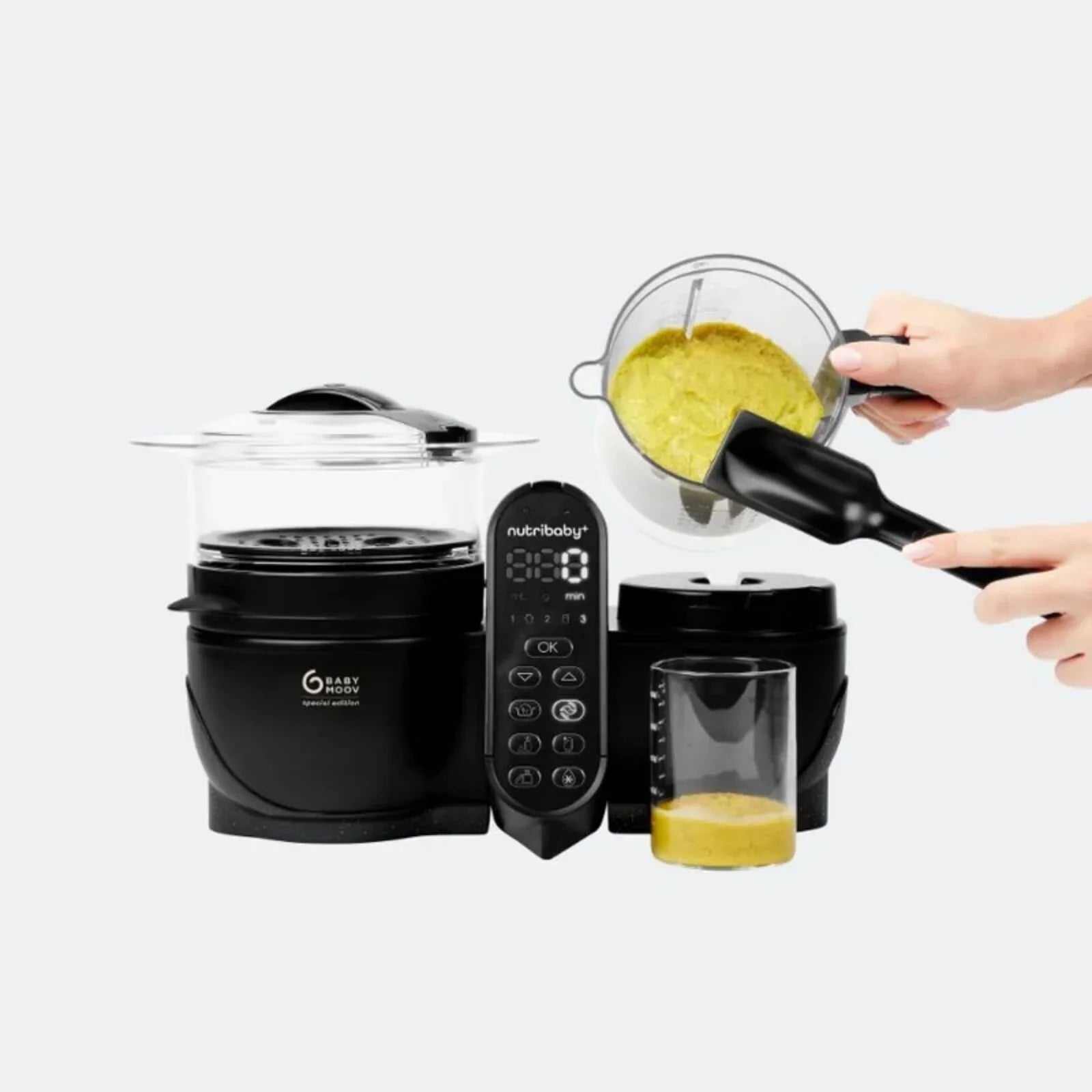 Babymoov Nutribaby (+) XL 6 - in - 1 Baby Food Maker - Black Edition - Baby&More