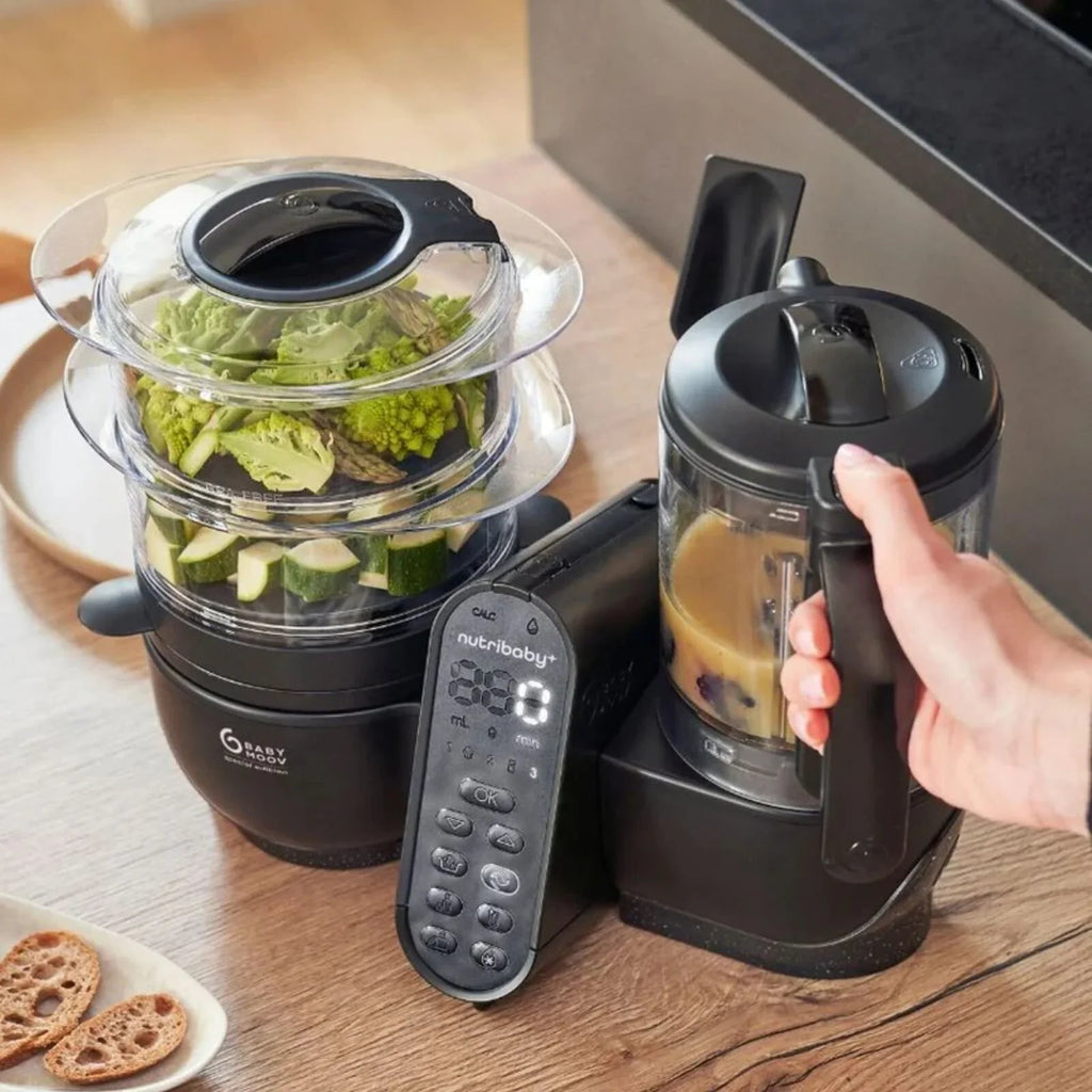 Babymoov Nutribaby (+) XL 6 - in - 1 Baby Food Maker - Black Edition - Baby&More