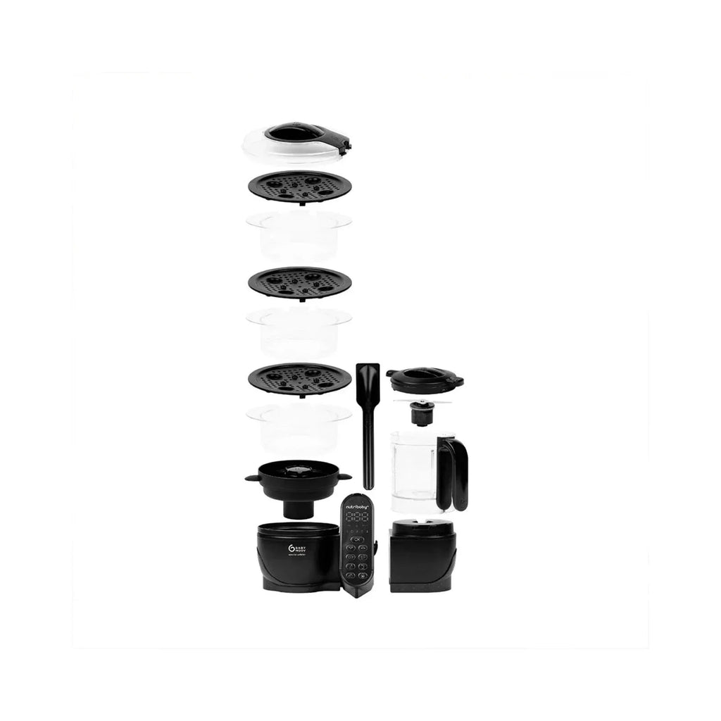Babymoov Nutribaby (+) XL 6 - in - 1 Baby Food Maker - Black Edition - Baby&More