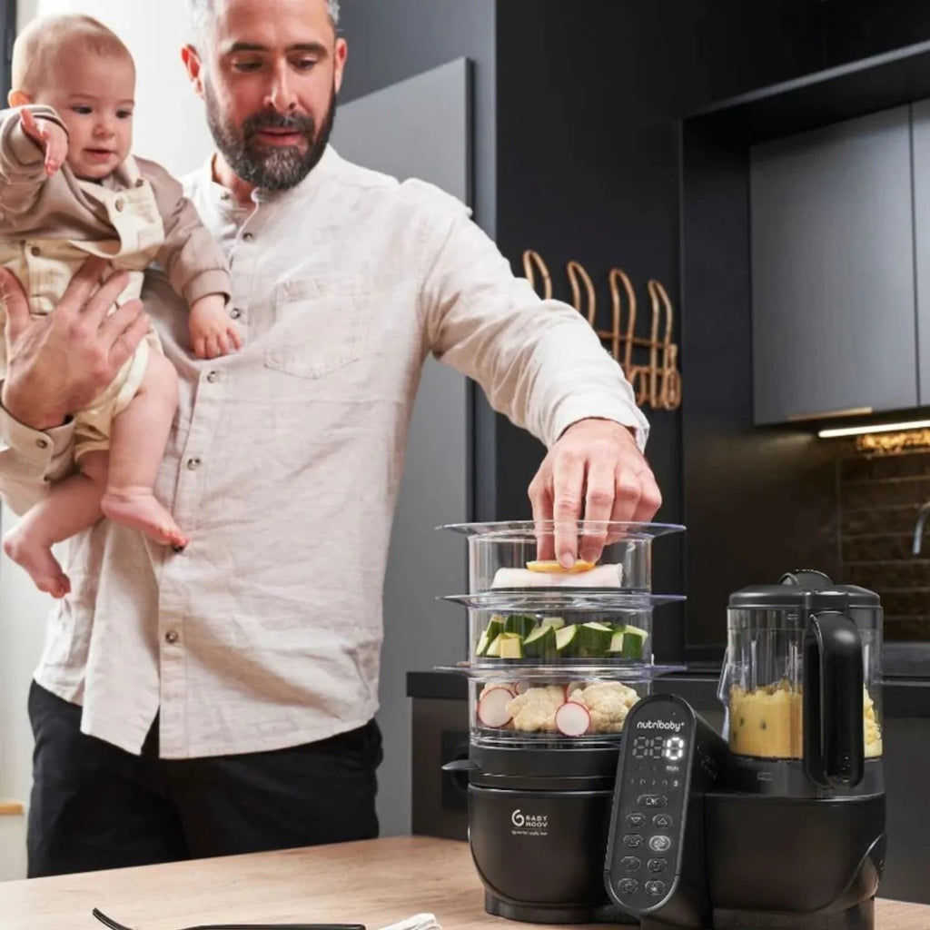 Babymoov Nutribaby (+) XL 6 - in - 1 Baby Food Maker - Black Edition - Baby&More