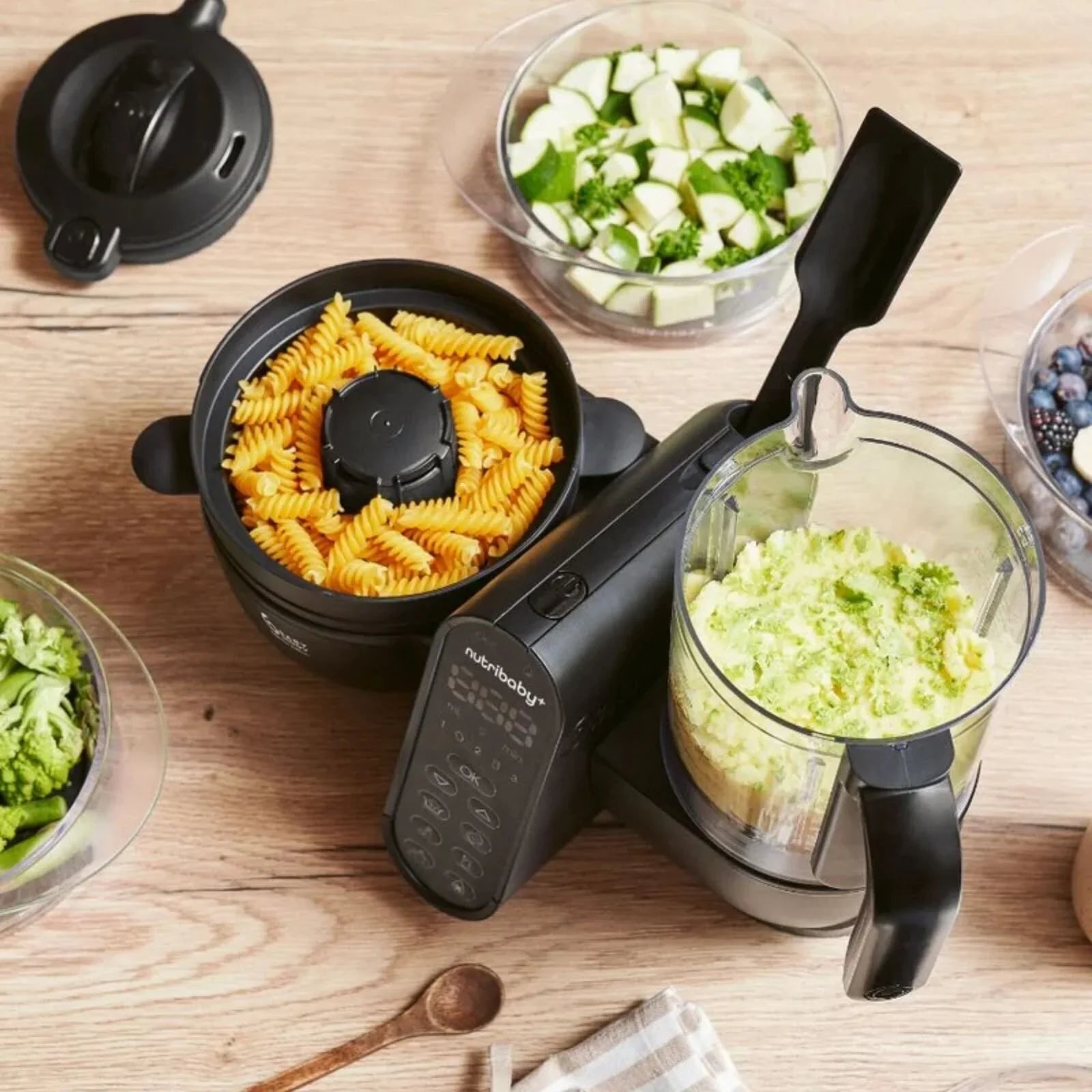 Babymoov Nutribaby (+) XL 6 - in - 1 Baby Food Maker - Black Edition - Baby&More