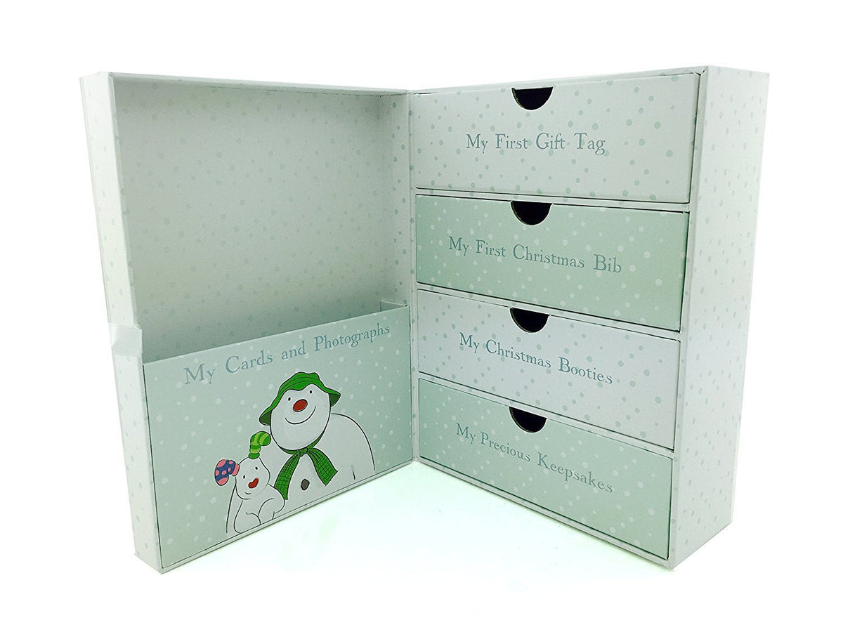 Baby's First Christmas Memories Keepsake Box Raymond Briggs Snowman - Baby&More