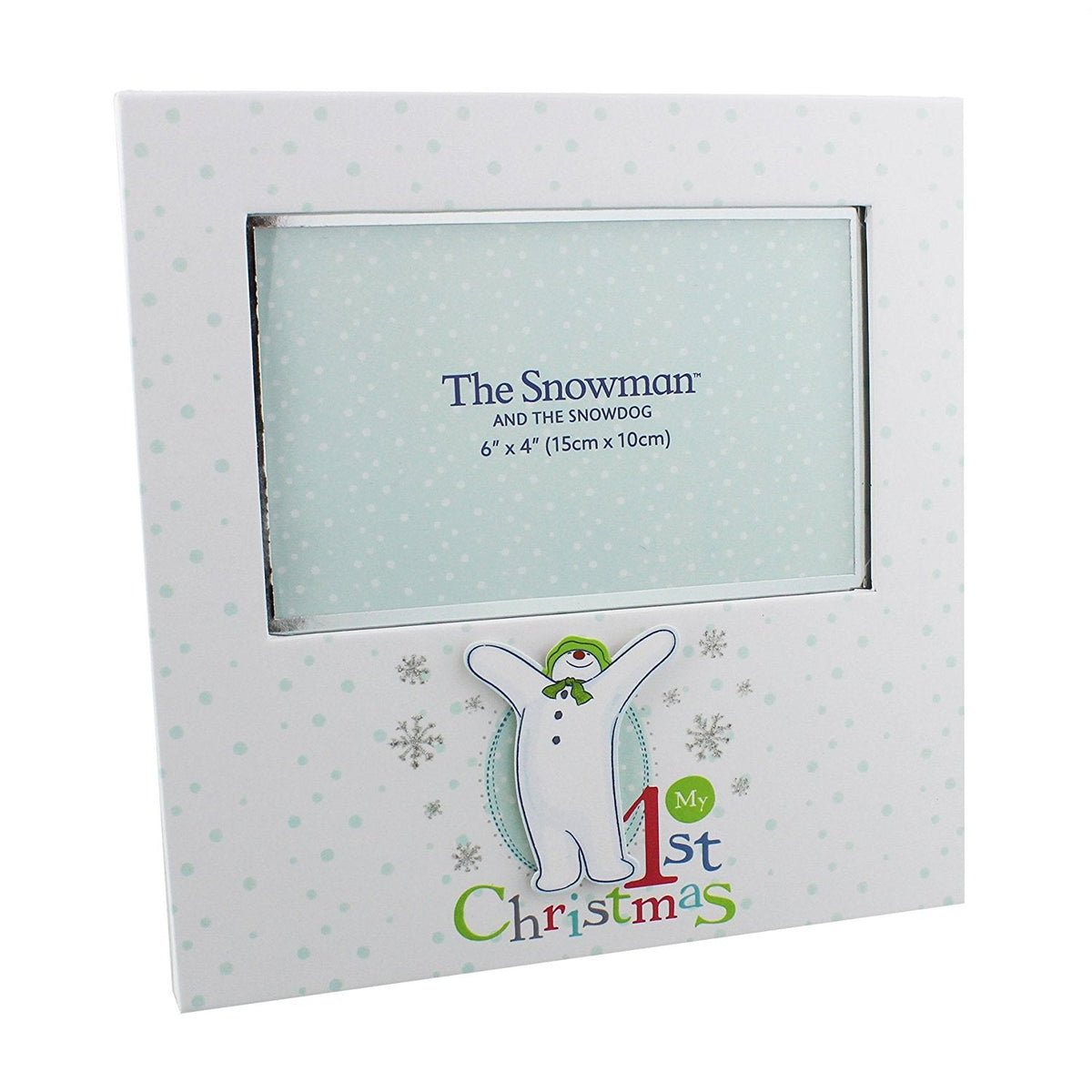 Baby's First Christmas Photo Frame - Raymond Briggs Snowman & Snowdog - Baby&More