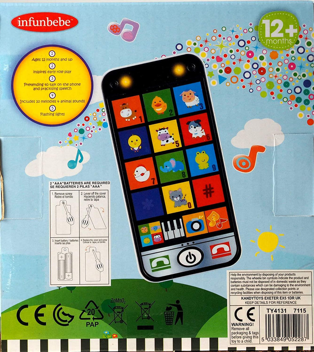 Baby's Pretend Smart Phone Sensory Toy with Sound Effects - Baby&More