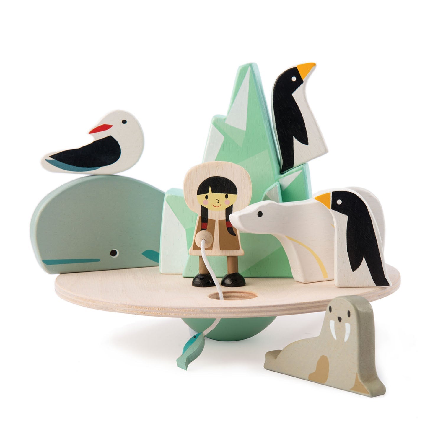 Threadbear Designs Balancing Polar Toy & Snowy Activity Book Bundle