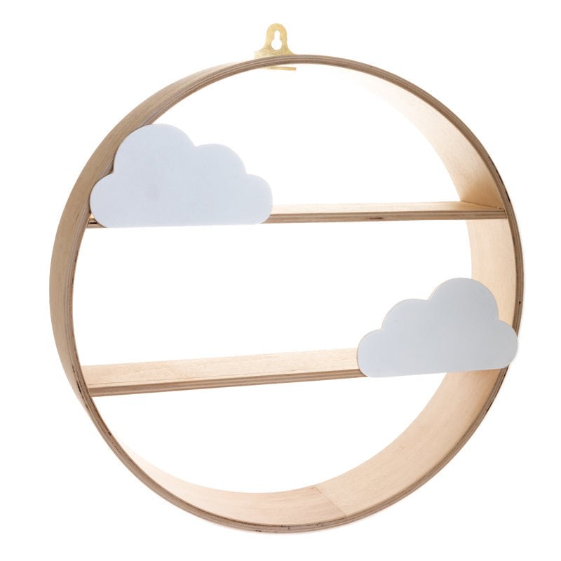 Bambino Circular Shelves with Clouds - 45cm - Baby&More