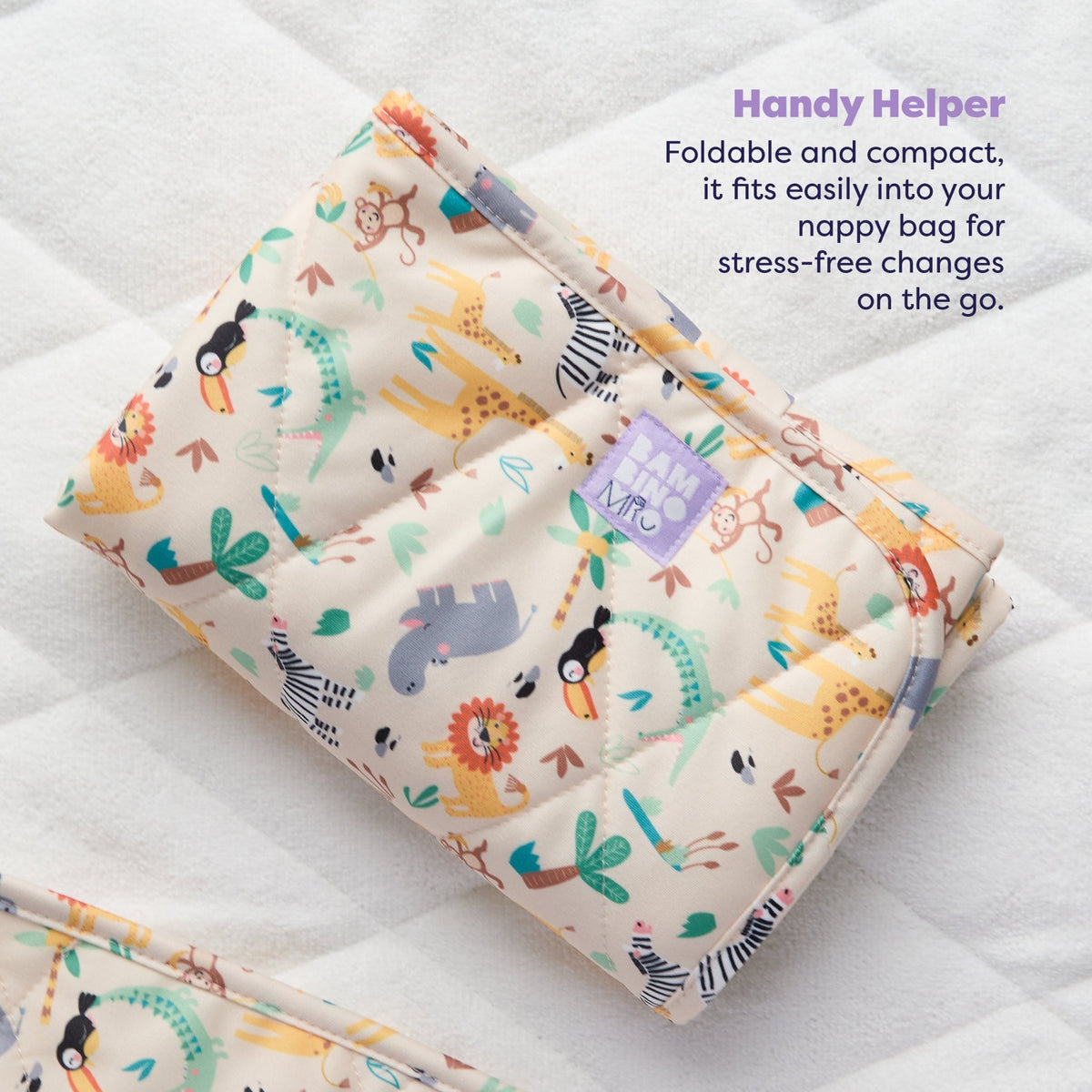 Bambino Mio On-The-Move Baby Changing Mat - Safari Squad - Baby&More