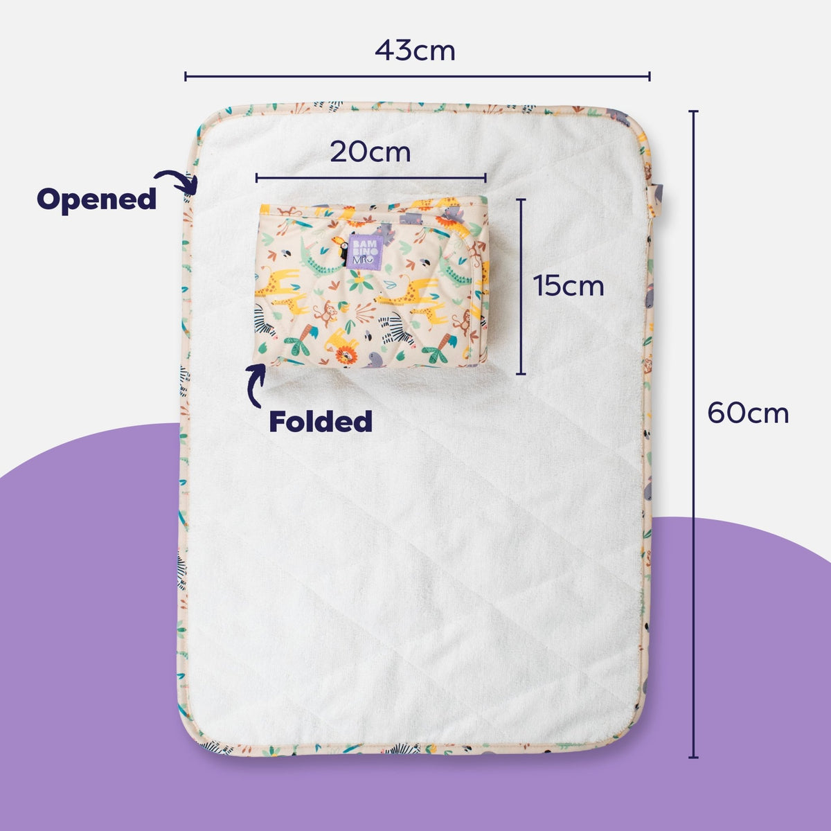 Bambino Mio On-The-Move Baby Changing Mat - Safari Squad - Baby&More