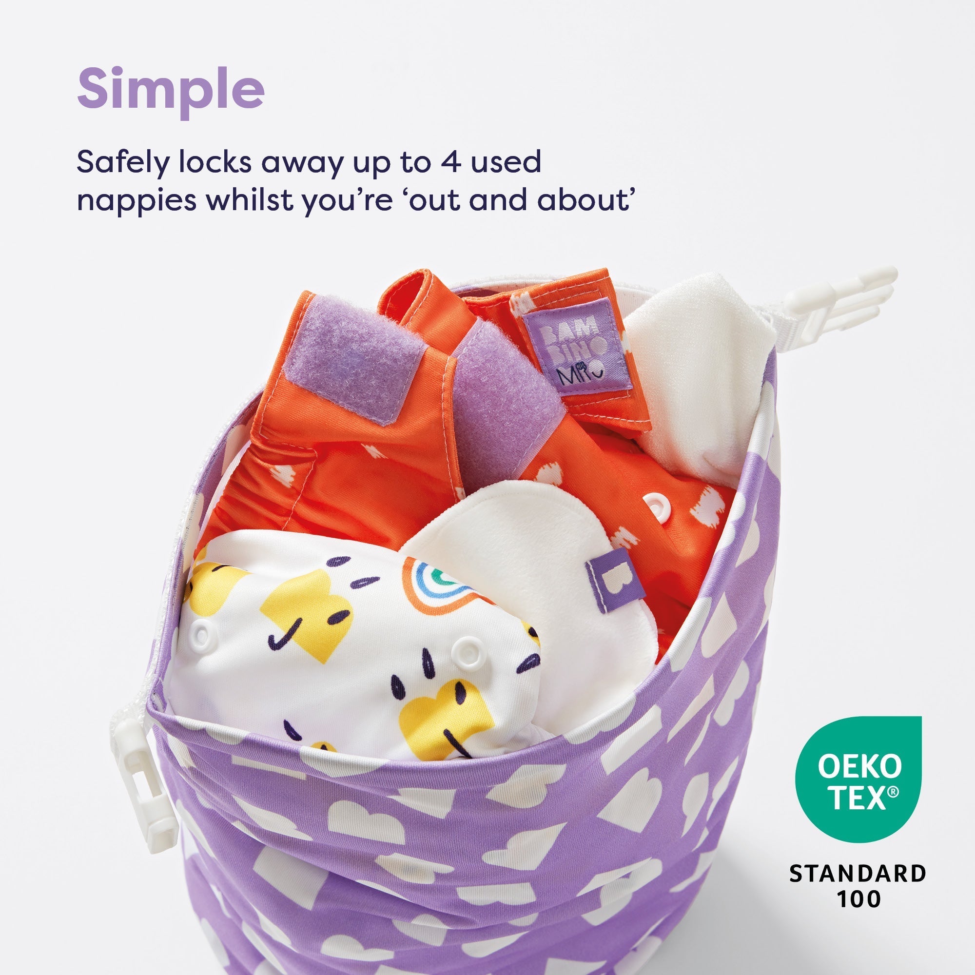 Bambino Mio Out & About Wet Nappy Bag - Brave - Baby&More