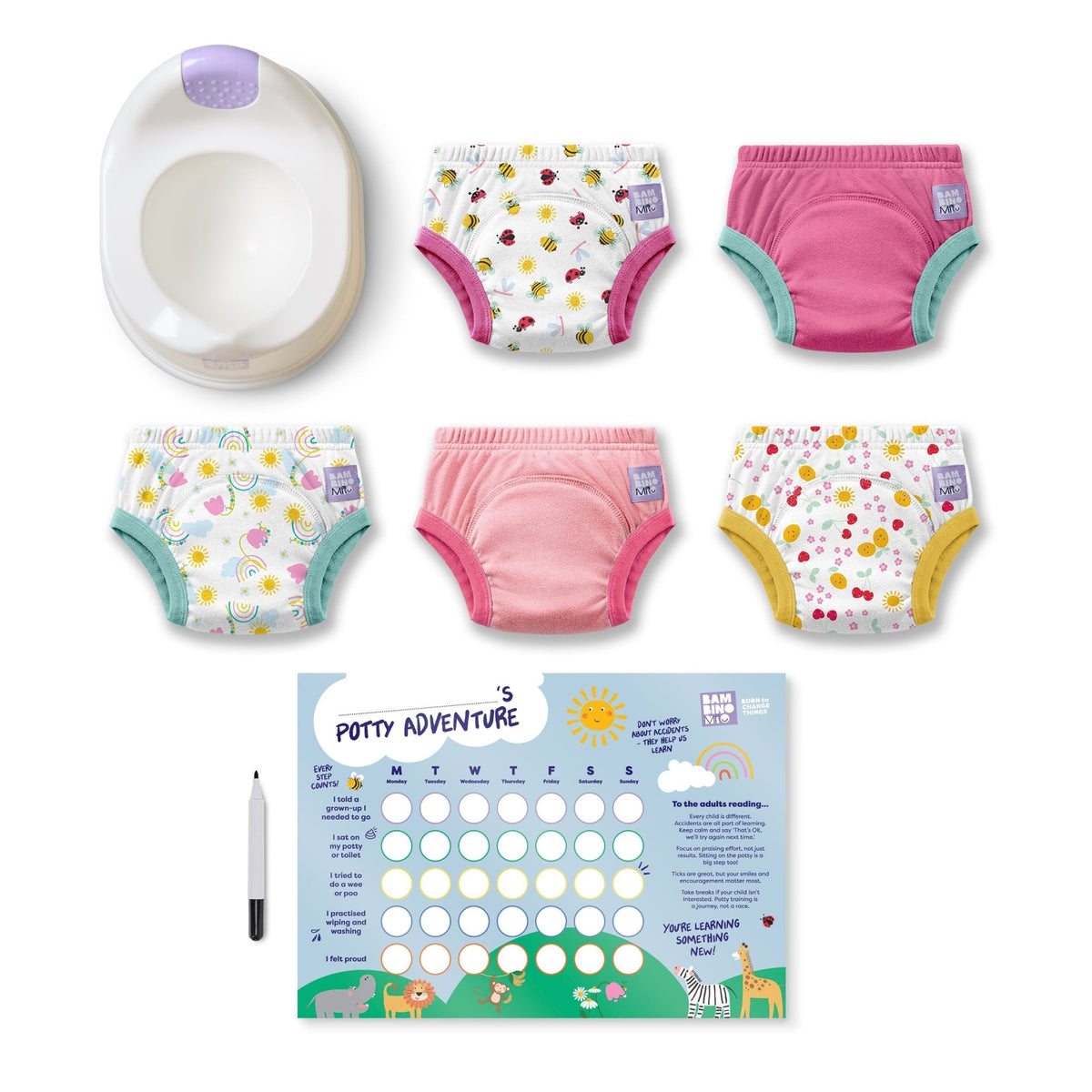 Bambino Mio Potty Training Essentials Bundle - Sunshine Smiles - Baby&More