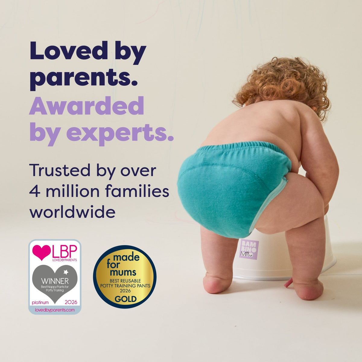Bambino Mio Reusable Potty Training Pants - 3 Pack - Pink - Elite Design - Baby&More