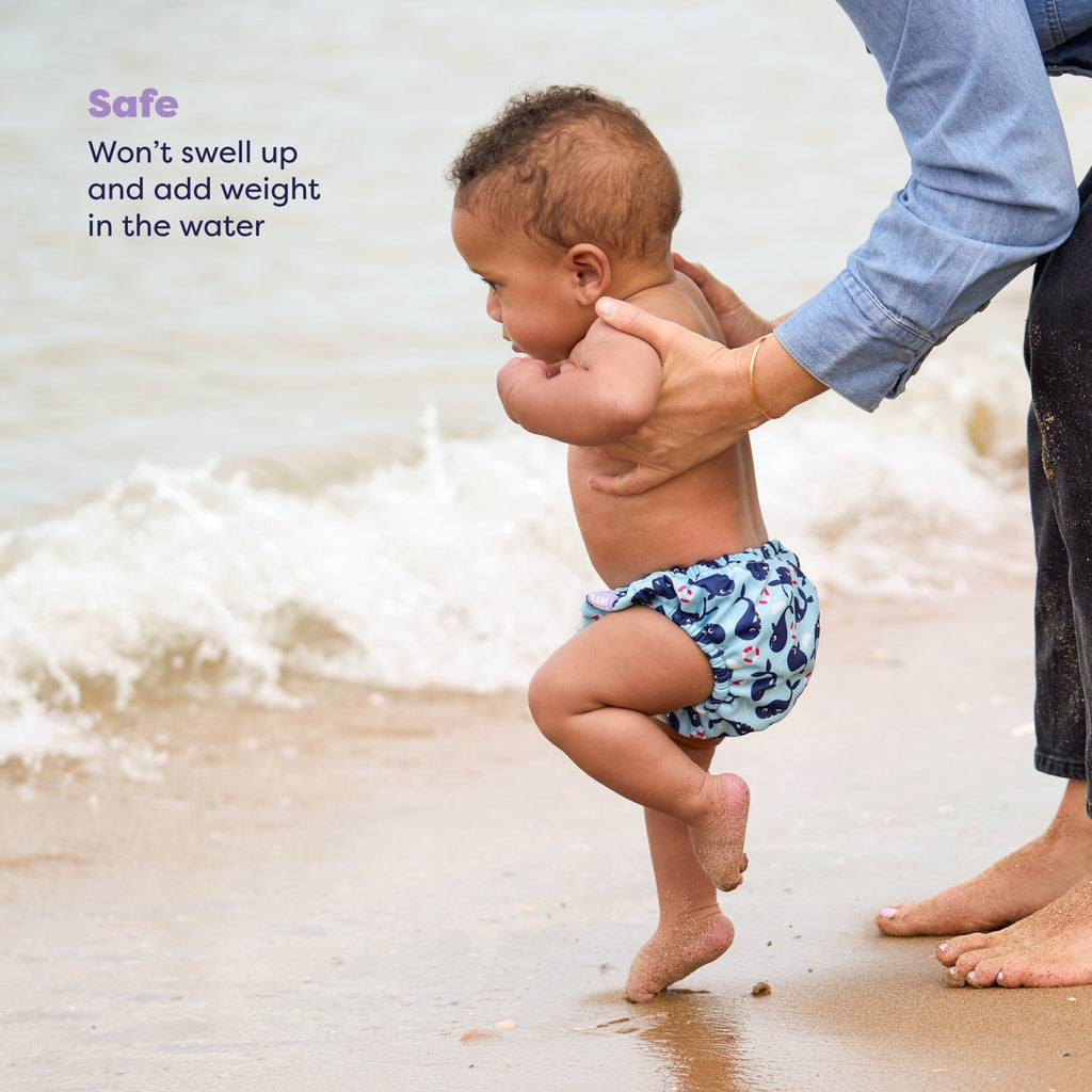 Bambino Mio Reusable Swim Nappy - Blue Whale - Baby&More