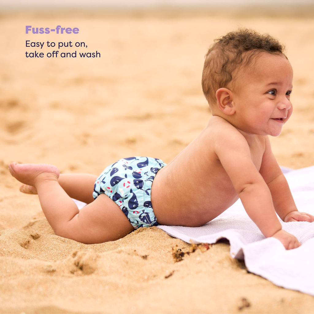 Bambino Mio Reusable Swim Nappy - Blue Whale - Baby&More