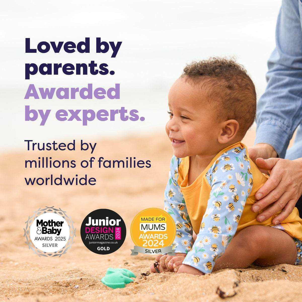 Bambino Mio Reusable Swim Nappy - Busy Bees - Baby&More