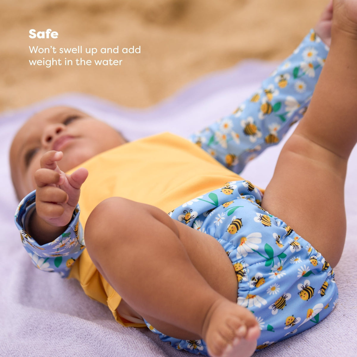 Bambino Mio Reusable Swim Nappy - Busy Bees - Baby&More