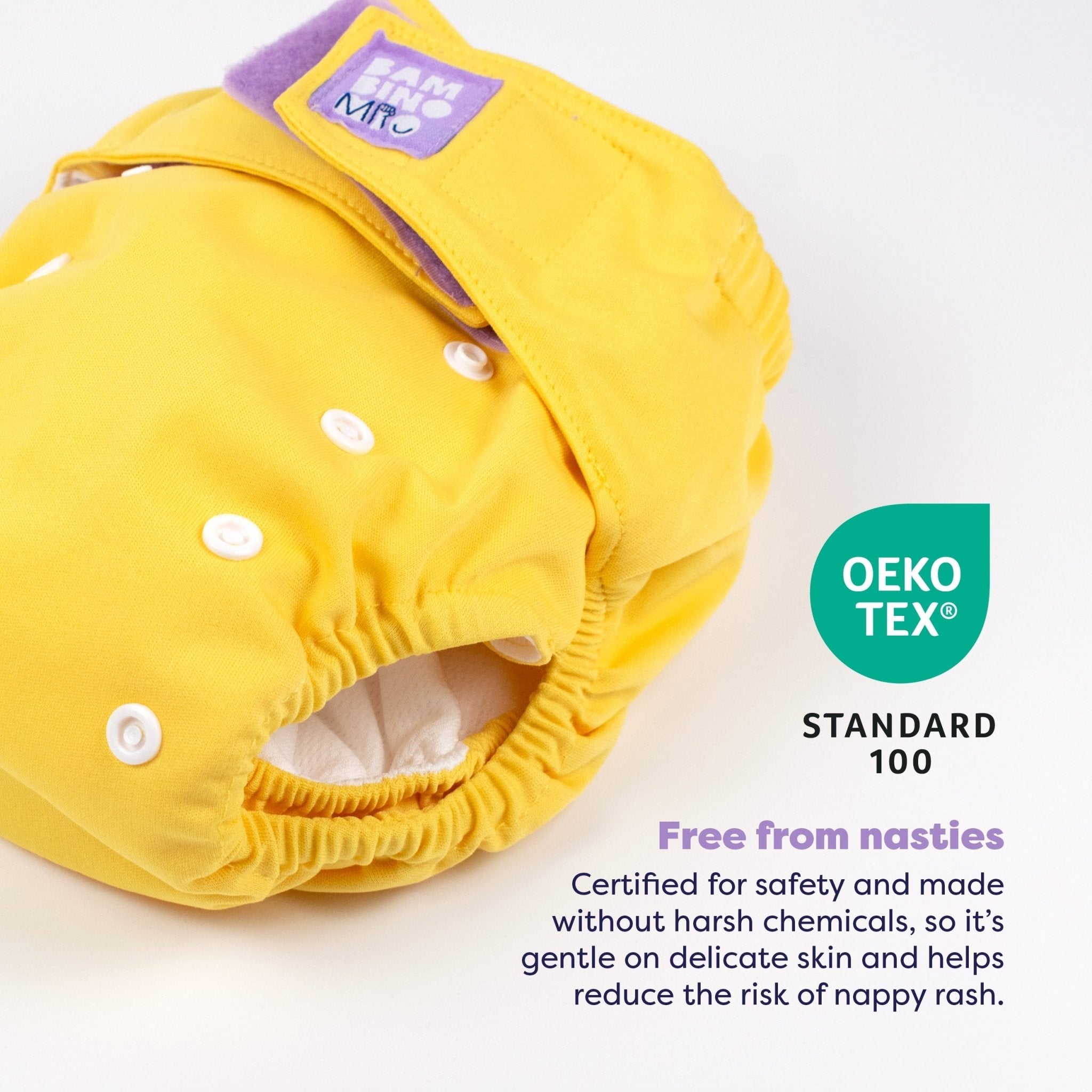Bambino Mio Revolutionary Reusable Nappy - Yellow - Baby&More