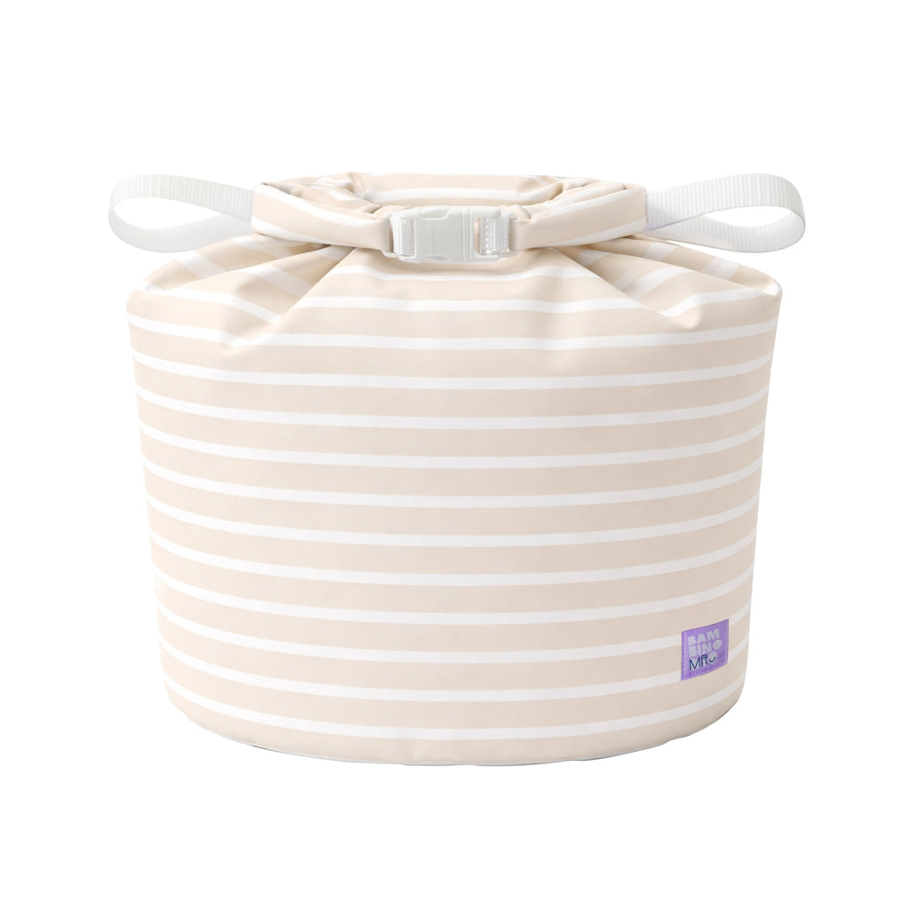 Bambino Mio Stay-At-Home Waterproof Wet Nappy Bag - Neutral Stripe - Baby&More