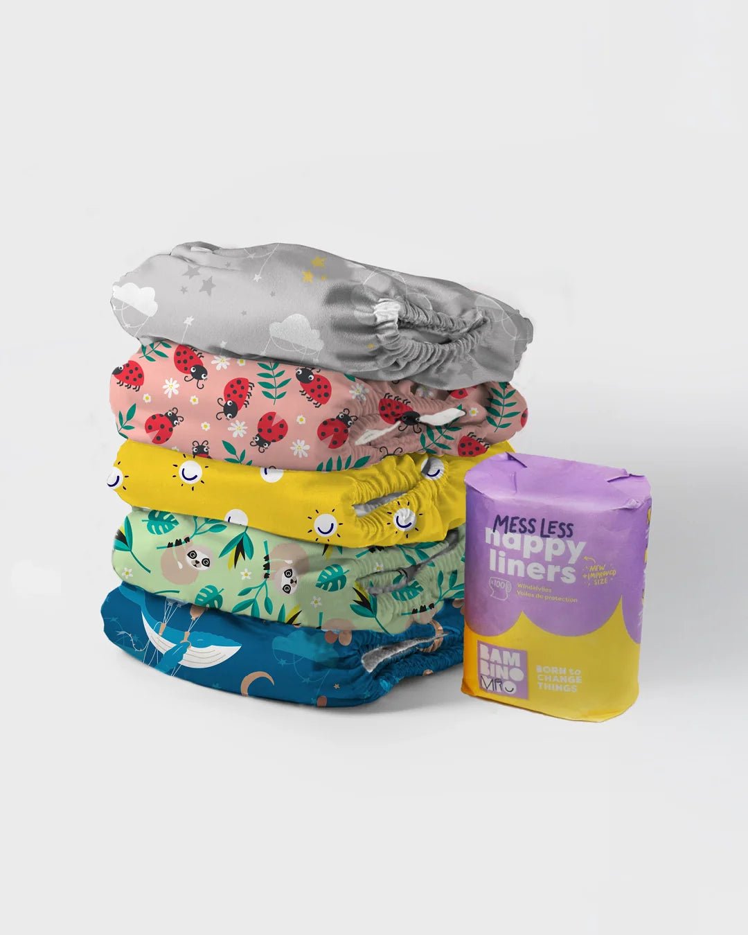 Bambino Mio - The Revolutionary Give - it - a - go - 5 Nappy Bundle - Baby&More