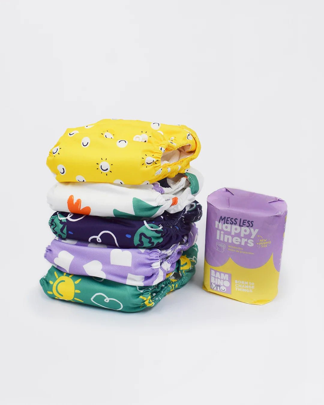 Bambino Mio - The Revolutionary Give - it - a - go - 5 Nappy Bundle - Baby&More