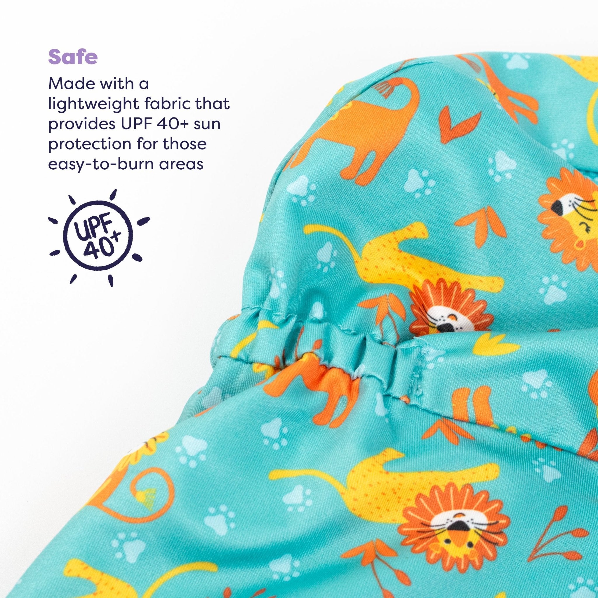 Bambino Mio UPF 40+ Reversible Swim Hat for Babies and Toddlers - Cool Cats - Baby&More