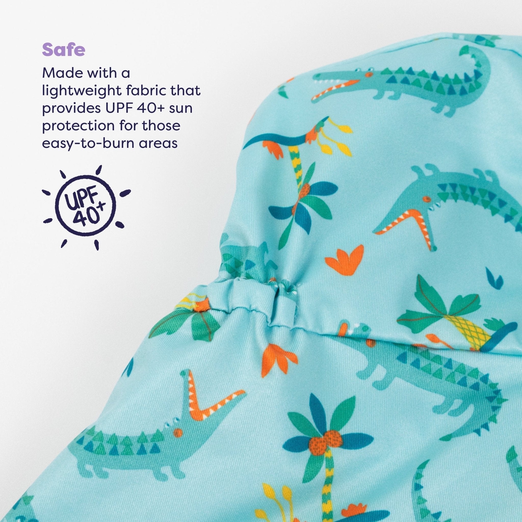 Bambino Mio UPF 40+ Reversible Swim Hat for Babies and Toddlers - Crafty Croc - Baby&More