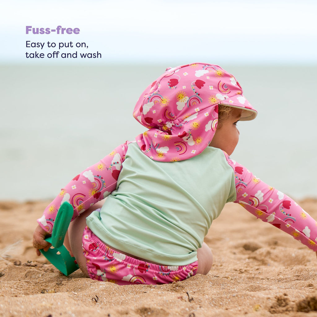 Bambino Mio UPF 40+ Reversible Swim Hat for Babies and Toddlers - Happy Days - Baby&More