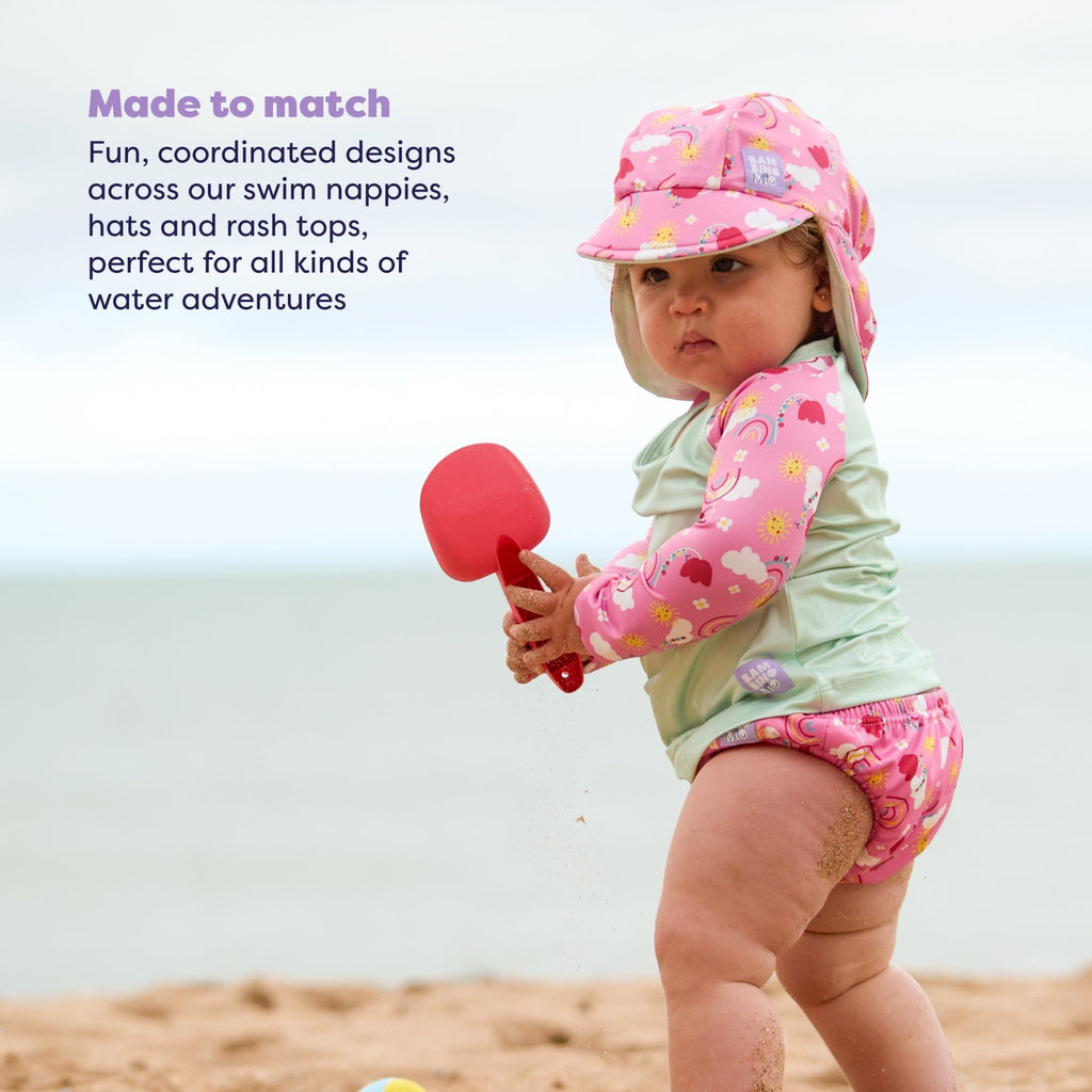 Bambino Mio UPF 40+ Reversible Swim Hat for Babies and Toddlers - Happy Days - Baby&More