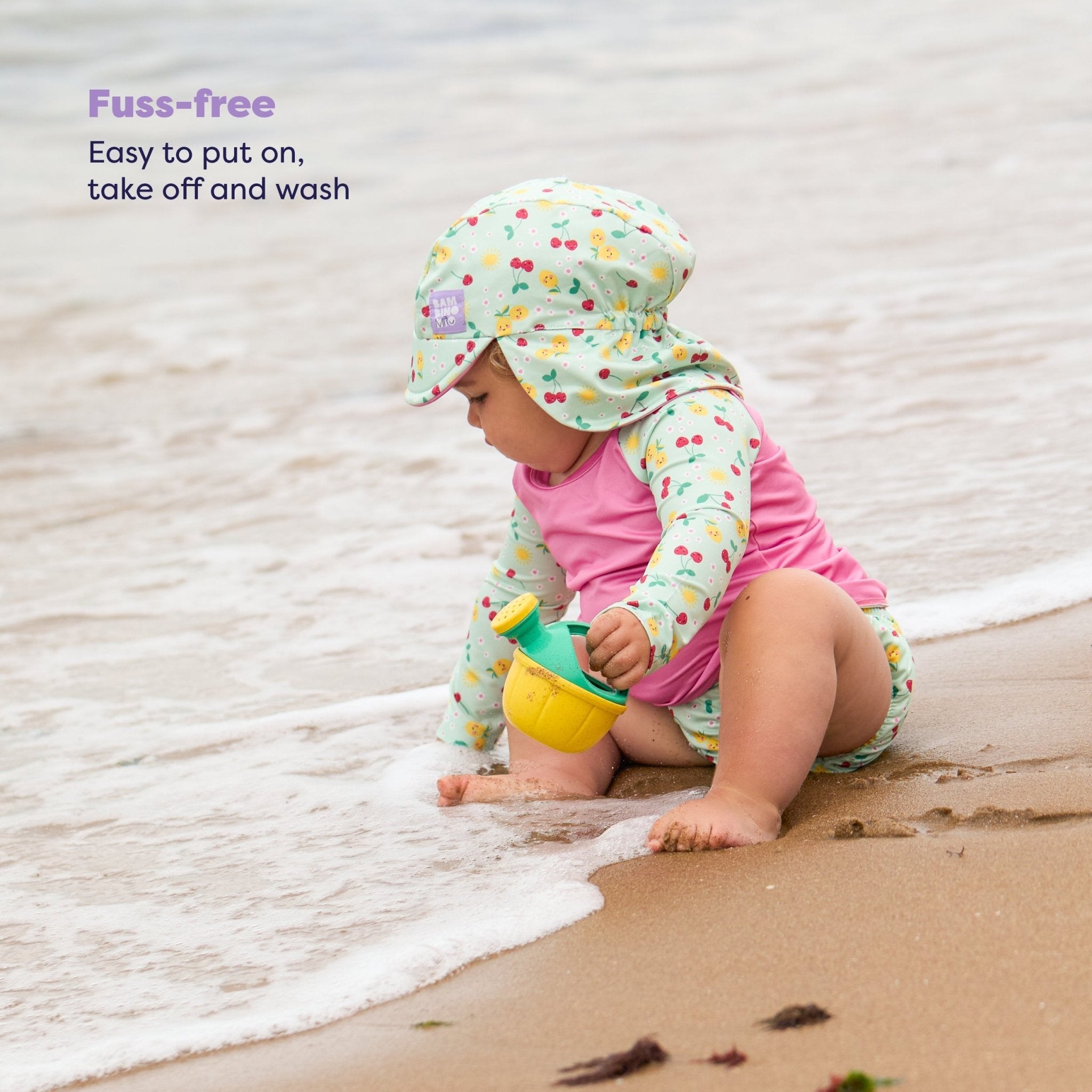 Bambino Mio UPF 40+ Reversible Swim Hat for Babies and Toddlers - Juicy Fruit - Baby&More