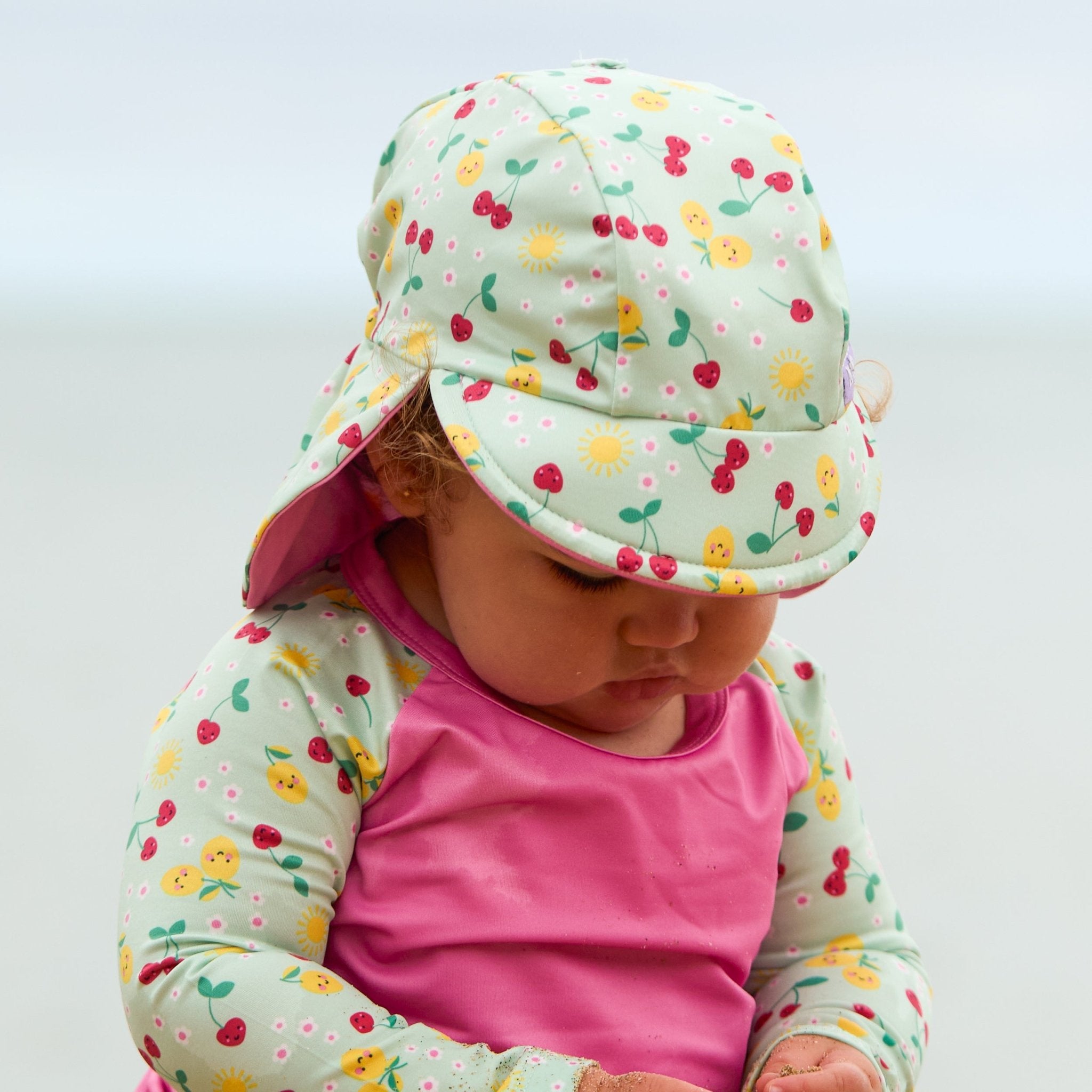 Bambino Mio UPF 40+ Reversible Swim Hat for Babies and Toddlers - Juicy Fruit - Baby&More