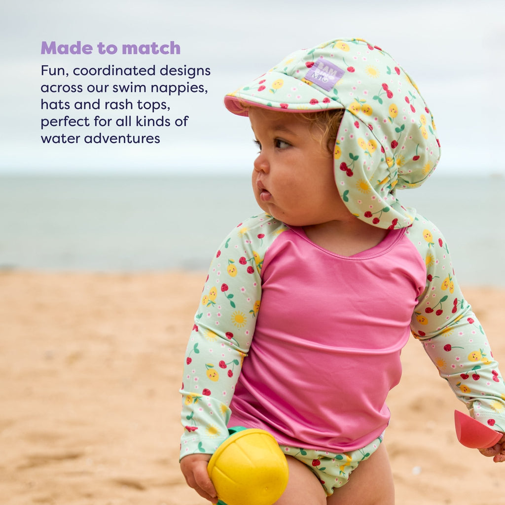 Bambino Mio UPF 40+ Reversible Swim Hat for Babies and Toddlers - Juicy Fruit - Baby&More