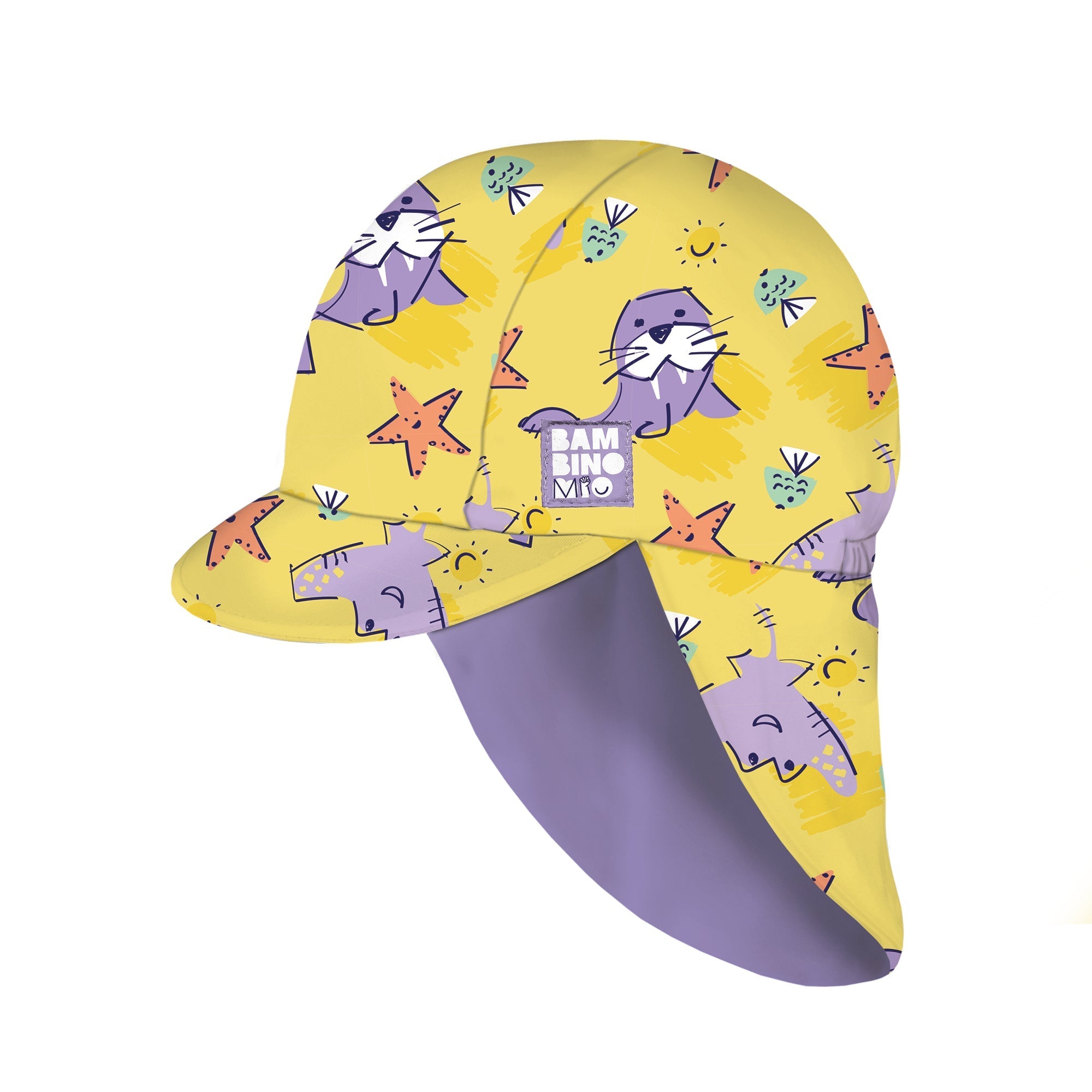 Bambino Mio UPF 40+ Reversible Swim Hat for Babies - Sand Squad - Baby&More
