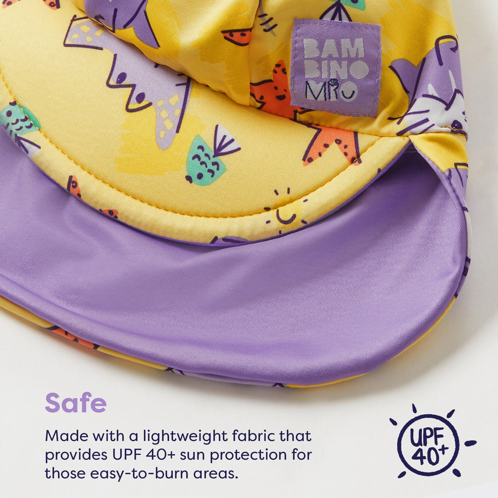 Bambino Mio UPF 40+ Reversible Swim Hat for Babies - Sand Squad - Baby&More