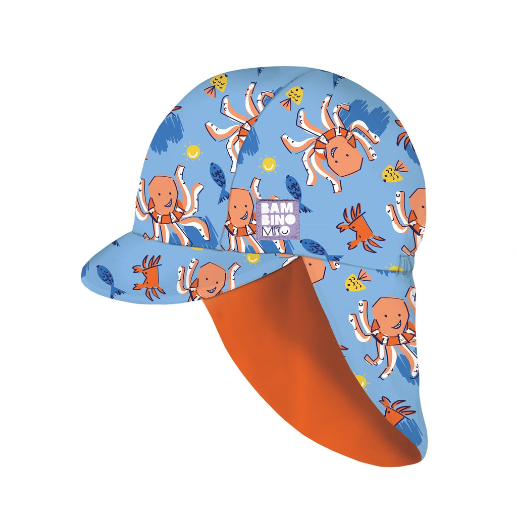 Bambino Mio UPF 40+ Reversible Swim Hat for Babies - Wave Patrol - Baby&More